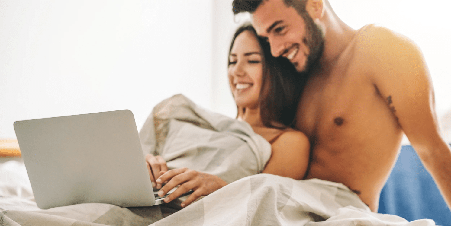 Couple Watching Cam Shows Together